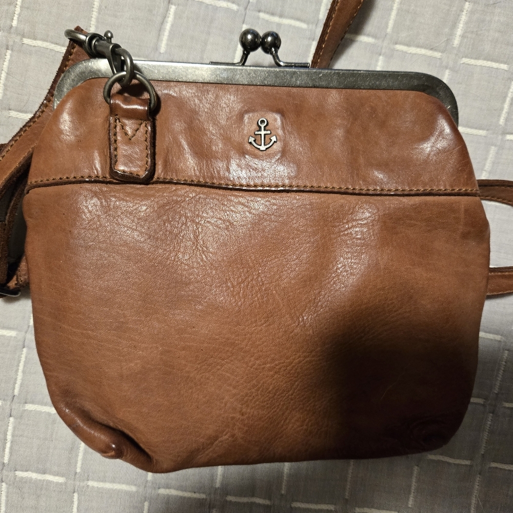 Brown Harbour 2nd Leather Crossbody Bag